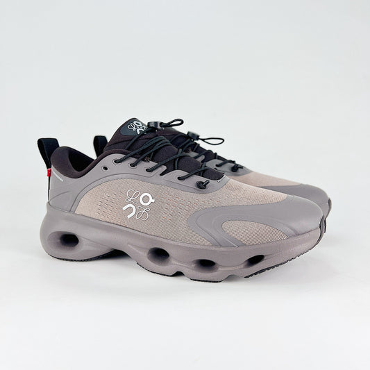 On x Loewe Cloudaway – Warm Grey & Taupe Unisex Premium Collaboration Lifestyle Sneakers