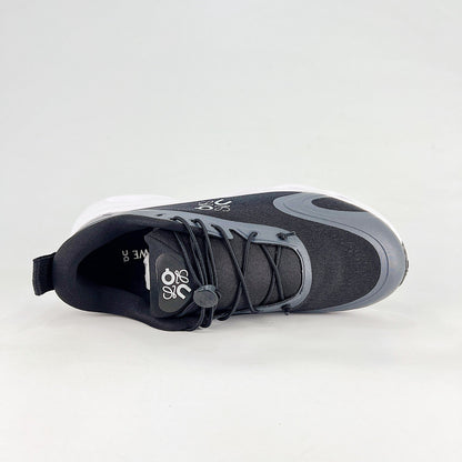 Loewe × On Cloudsolo – Unisex Lightweight Breathable Luxury Collaborative Running Shoes | Black & Slate Gray
