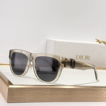 D**R Square Cat-Eye Sunglasses | 6 Colors incl. Black & White Two-Tone, CD Letter Hinge, Gradient & Flat Lenses