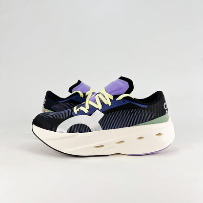 On Running Cloudeclipse – Black, Indigo & Neon Women's High-Performance Running Shoes