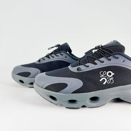 On x Loewe Cloudaway – Black & Steel Grey Unisex Premium Collaboration Lifestyle Sneakers