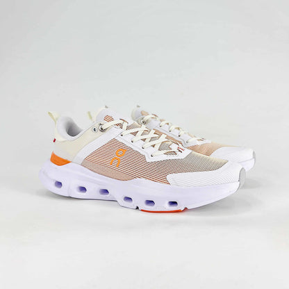 On Running Cloudmonster – White & Orange Unisex Maximum Cushion Road Running Shoes