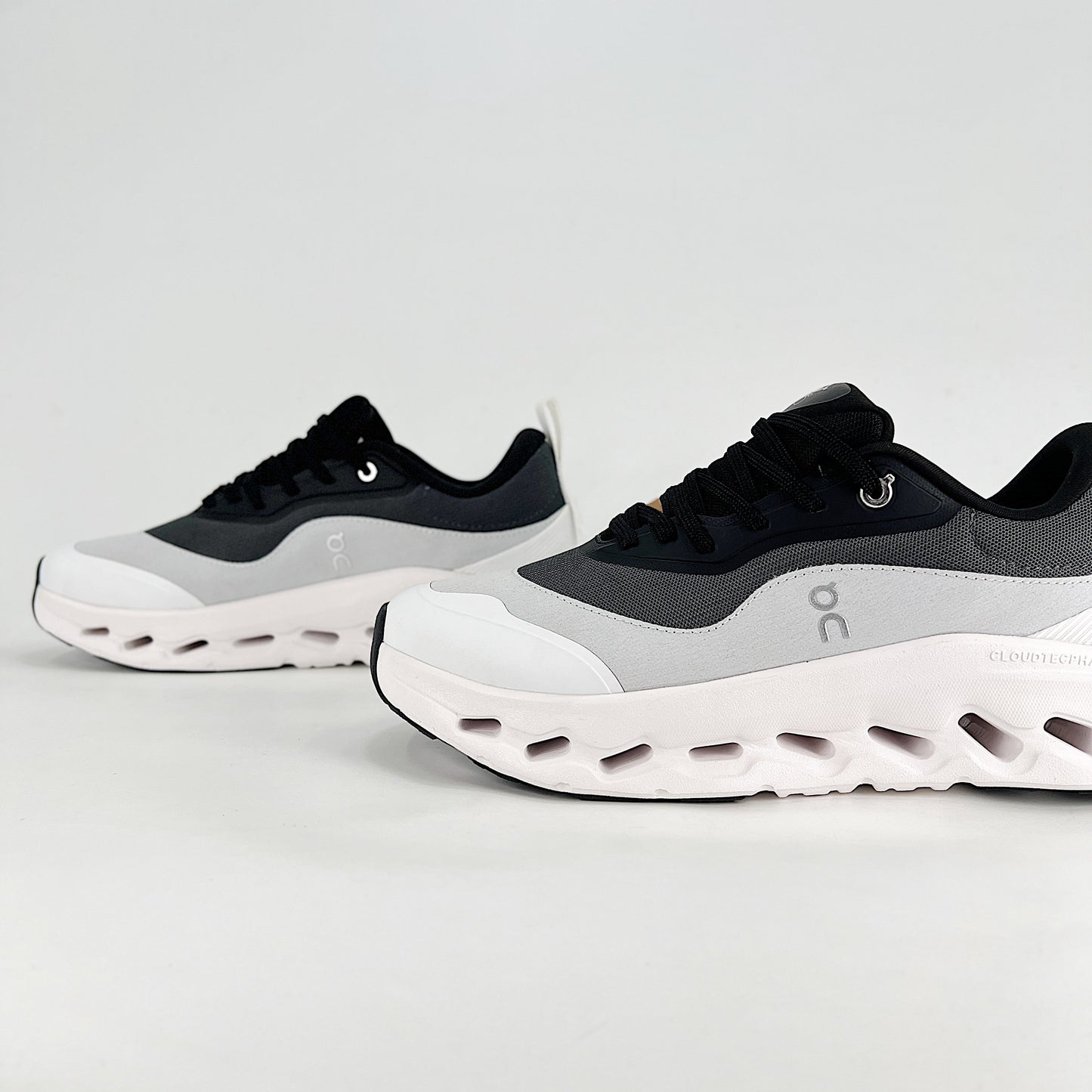 On x Loewe Cloudsurfer – Black & Charcoal Grey Unisex Premium Collaboration Lightweight Lifestyle Sneakers
