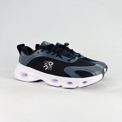 Loewe × On Cloudsolo – Unisex Lightweight Breathable Luxury Collaborative Running Shoes | Black & Slate Gray