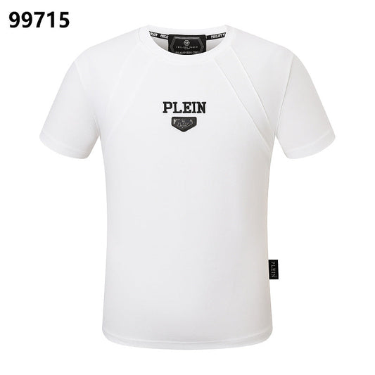 P**P Men's Night Out Logo Emblem T-Shirt | Black White