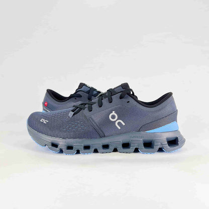 On Running Cloud X 4 – Dark Grey & Ice Blue Men's Training & Lifestyle Running Shoes