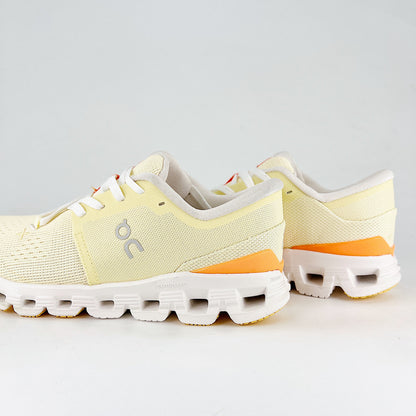 On Running Cloud X – Hay & Peach Women's Lightweight Running Shoes