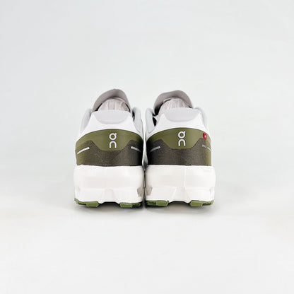 On Running Cloudnova – White & Olive Green Unisex Lifestyle Running Shoes