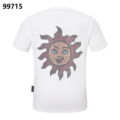 P**P Men's Night Out Logo Emblem T-Shirt | Black White