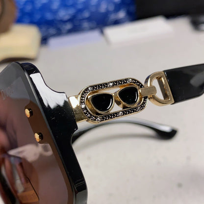 D**R Oversized Square Sunglasses | Chain-Link Bridge | 4 Colorways