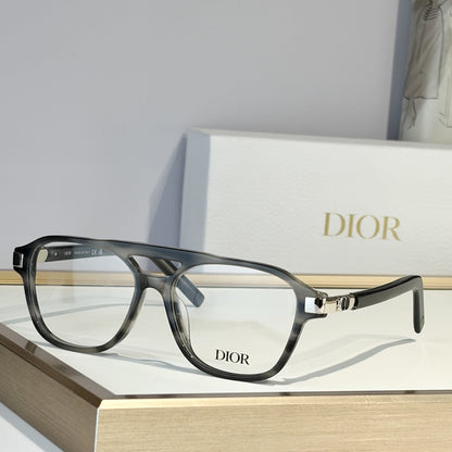 D**R Square Optical Eyeglasses Frame | Transparent Acetate, Clear Lenses & Silver CD Logo Hinge | 6 Colorways