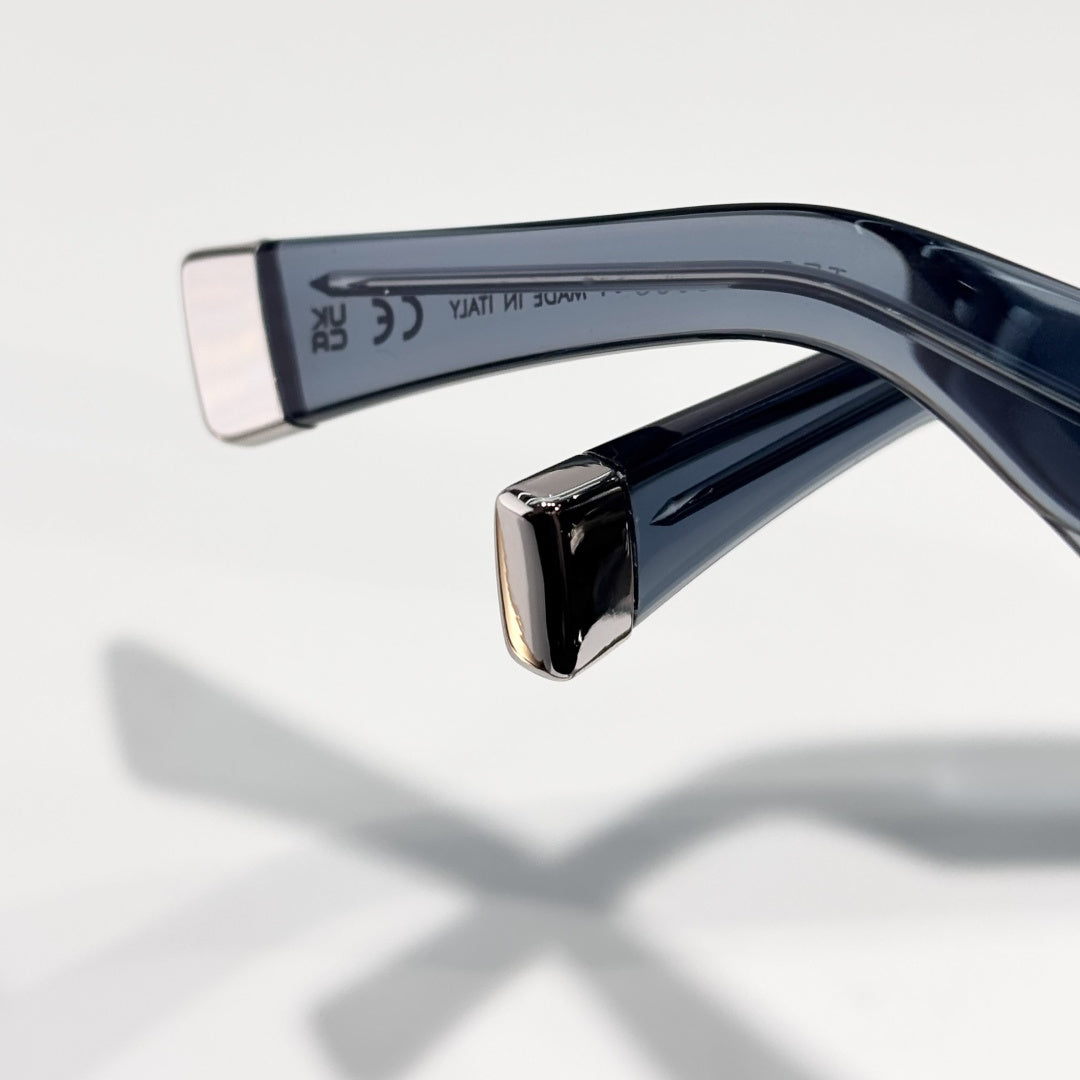 D**R Oversized Square Acetate Sunglasses | Dior Oblique Print Lens, Flat Grey & Gradient Lenses, CD Rivet Temple | 6 Colors