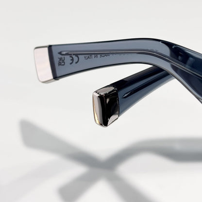 D**R Oversized Square Acetate Sunglasses | Dior Oblique Print Lens, Flat Grey & Gradient Lenses, CD Rivet Temple | 6 Colors