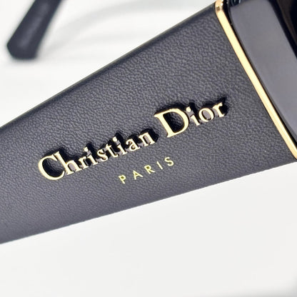 D**R DiorPacific S1U Geometric Square Sunglasses | Black Acetate Frame, Dark Grey Lenses, Christian Dior Paris Temple | Multiple Colors