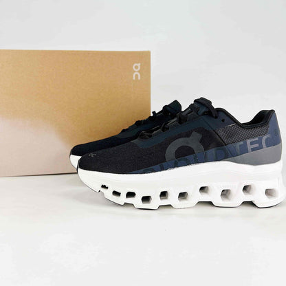 On Cloudmonster – Unisex Lightweight Breathable Supportive Maximum Cushioning Running Shoes | Black & White