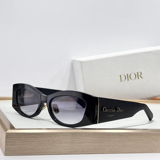 D**R DiorPacific S1U Sunglasses | Narrow Rectangle Acetate Frame, Christian Dior Paris Temple, Gold CD Hinge | 6 Colors