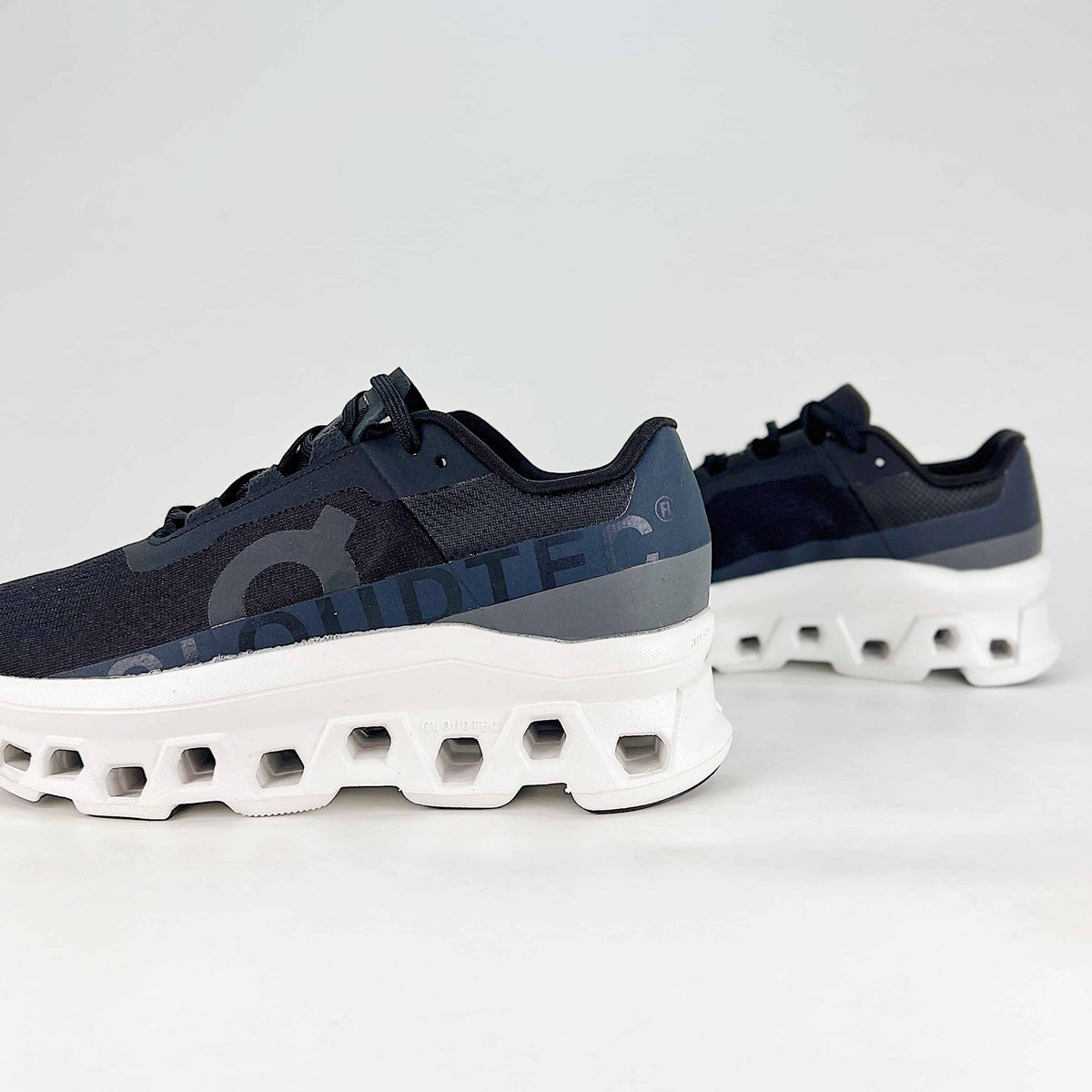 On Cloudmonster – Unisex Lightweight Breathable Supportive Maximum Cushioning Running Shoes | Black & White