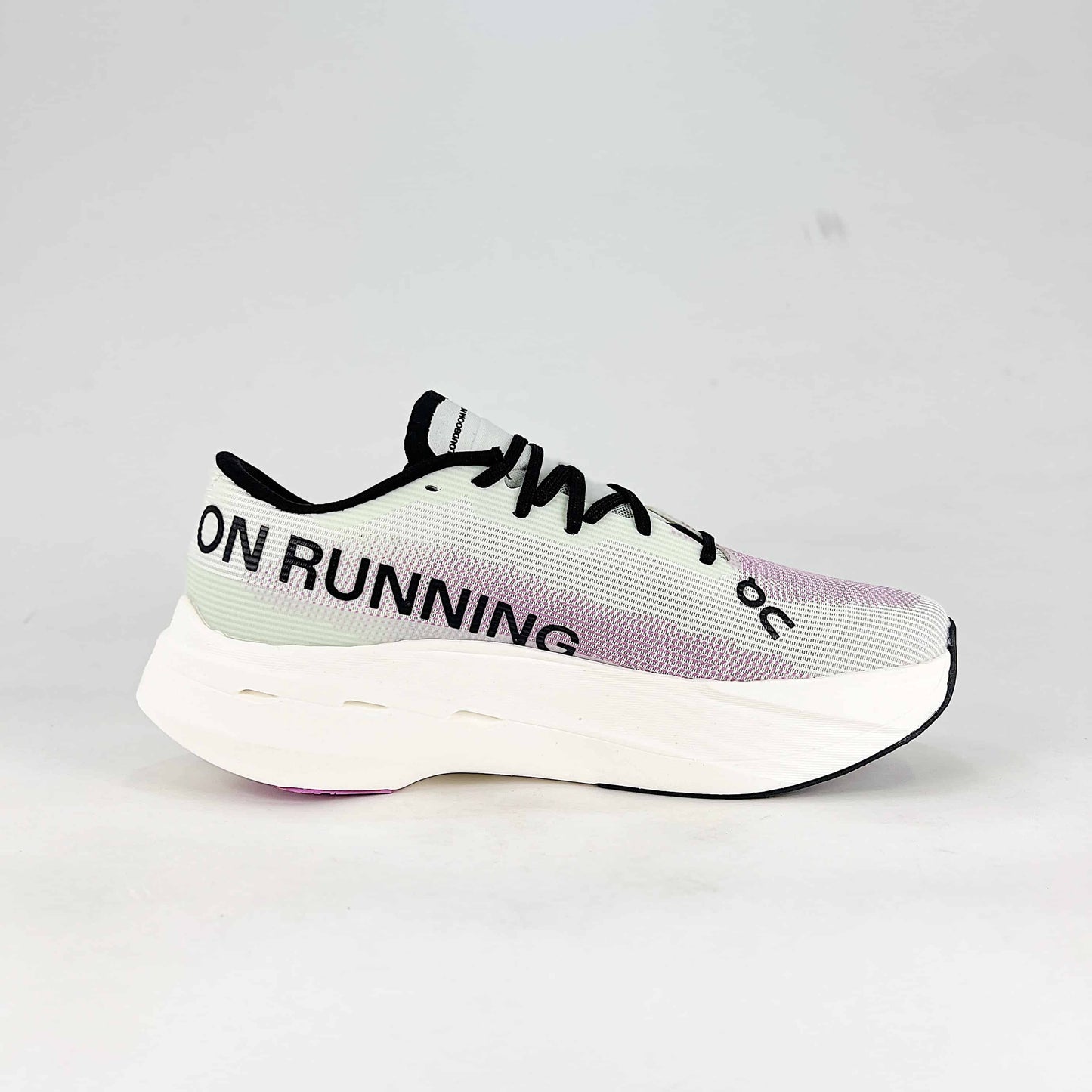On Running Cloudboom Echo – White & Lavender Women's Lightweight Racing Shoes