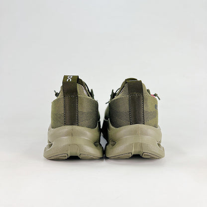 Loewe × On Cloudsurfer – Unisex Lightweight Breathable Luxury Collaborative Running Shoes | Olive Green & Charcoal