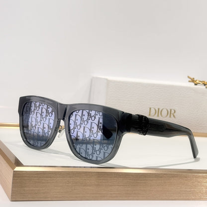 D**R Square Cat-Eye Sunglasses | 6 Colors incl. Black & White Two-Tone, CD Letter Hinge, Gradient & Flat Lenses