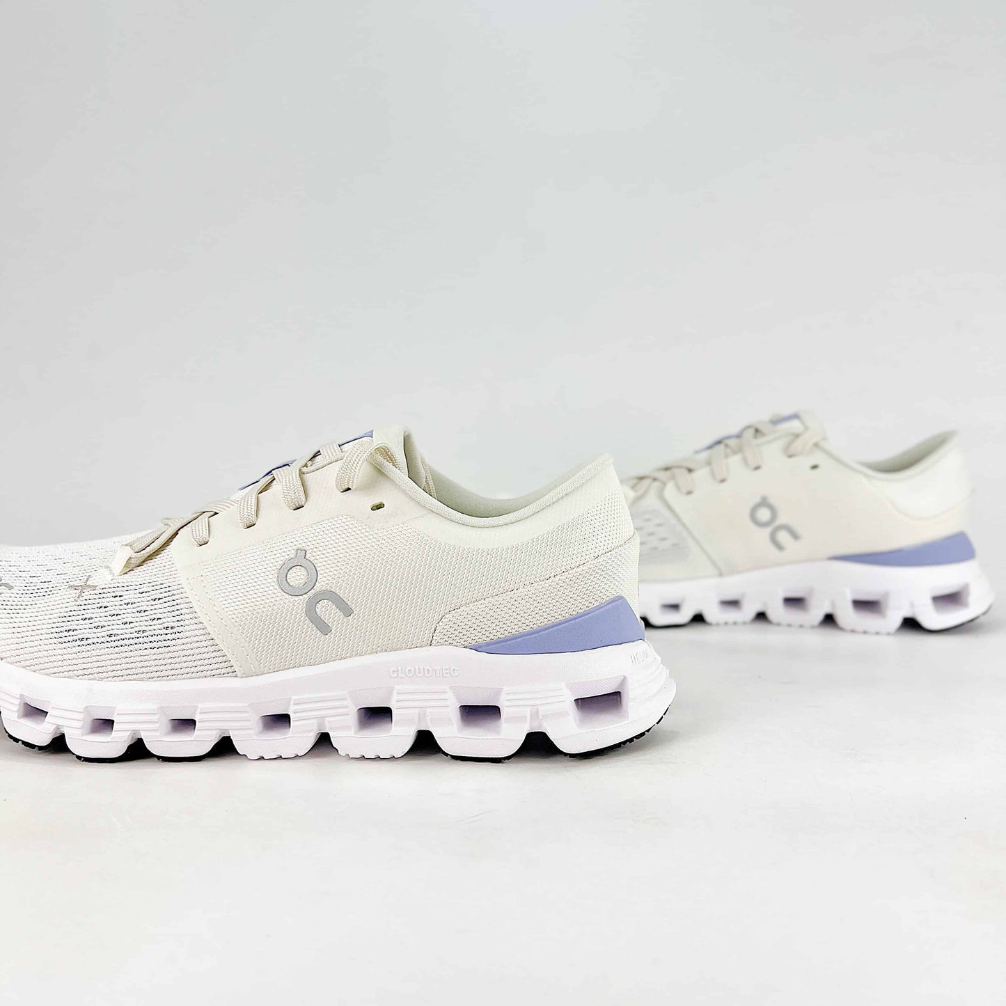 On Running Cloud X 4 – White & Lavender Women's Training & Lifestyle Running Shoes