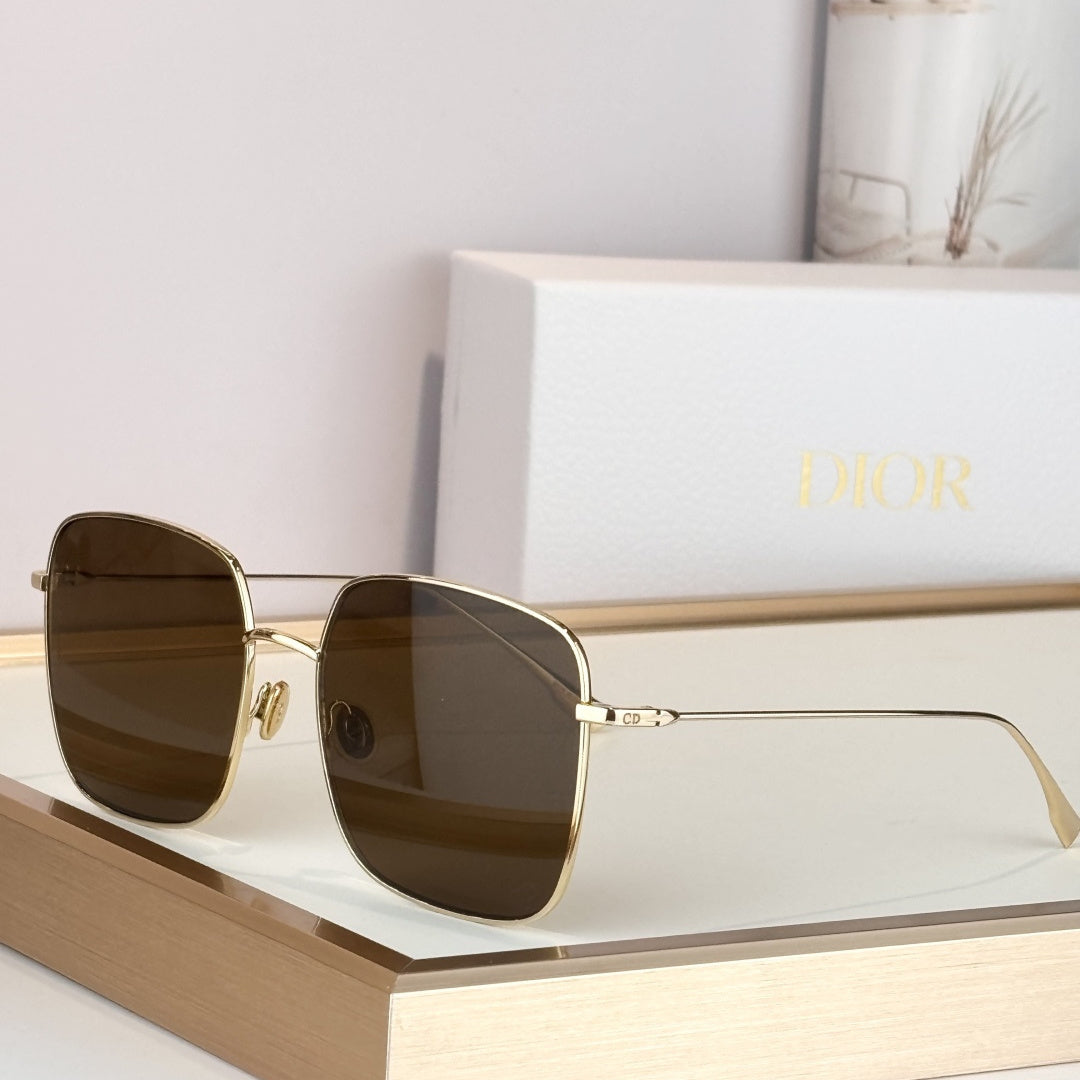 D**R Oversized Square Sunglasses | Silver & Gold Metal Frame, Grey Gradient Lenses | Multiple Colors