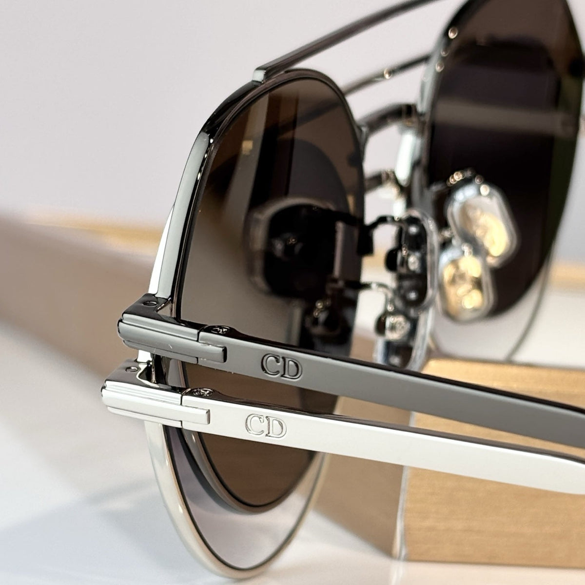 D**R Round Sunglasses | Double-Bridge Metal Frame & Solid Tinted Lenses | 6 Colorways