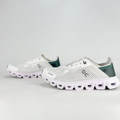 On Cloud 6 Coast – White & Sage Green Unisex Lightweight Breathable Running & Lifestyle Shoes