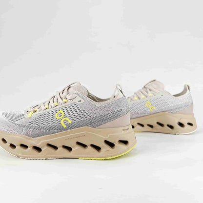 On Cloudsurfer Max – Sand & Pearl Unisex Soft Cushioned Breathable Running Shoes