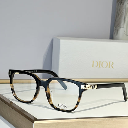 D**R Square Optical Eyeglasses Frame | Transparent Grey Acetate, Clear Lenses & Silver CD Logo Hinge | 6 Colorways