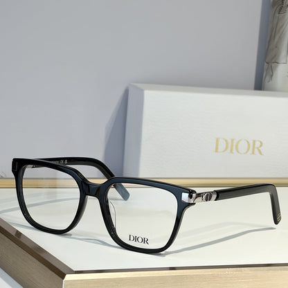 D**R Square Optical Eyeglasses Frame | Transparent Grey Acetate, Clear Lenses & Silver CD Logo Hinge | 6 Colorways