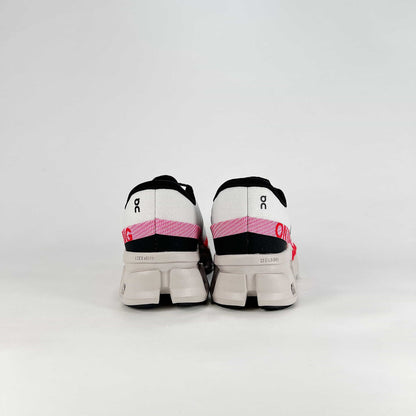 On Running Cloudmonster – White & Red Unisex Maximum Cushion Running Shoes