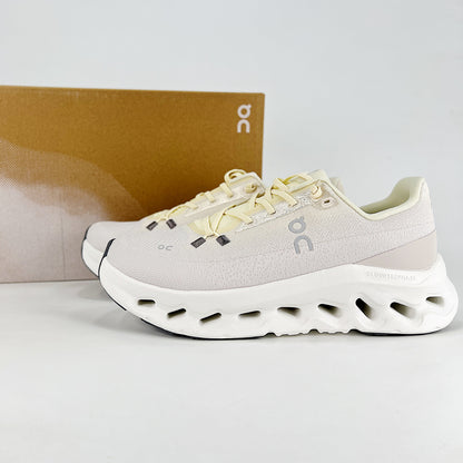 On Running Cloudeclipse – Ivory & Lemon Yellow Unisex High-Performance Road Running Shoes