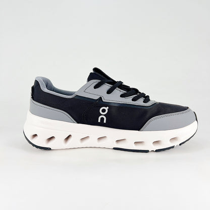 On The Roger Clubhouse Pro – Black & Steel Grey Unisex Premium Tennis-Inspired Lifestyle Sneakers