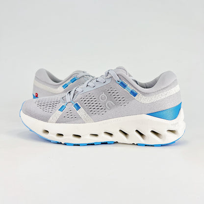 On Cloudsurfer 2 – Ice Grey & Azure Blue Unisex Soft Cushioned Breathable Running Shoes