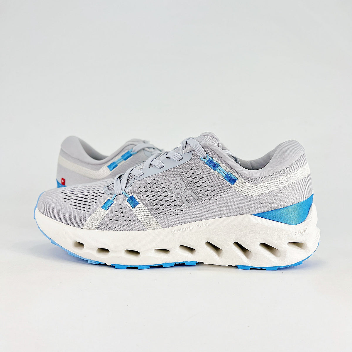 On Cloudsurfer 2 – Unisex Lightweight Breathable Soft Cushioned Road Running Shoes | White & Pearl Gray