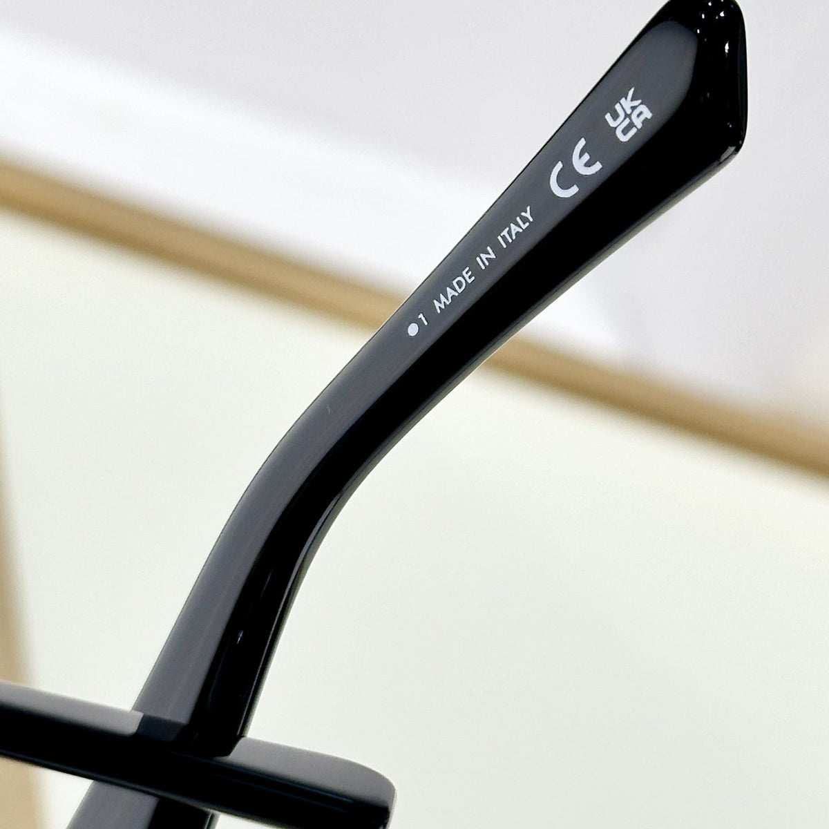 D**R Narrow Rectangular Sunglasses | White Acetate Frame, Dark Lenses & Metal Stripe Logo Badge | 4 Colorways