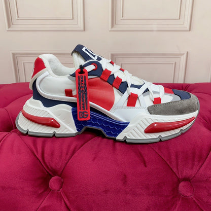 D*G 2026 Luxury Genuine Leather Casual Sneakers - Italian Designer Unisex Shoes