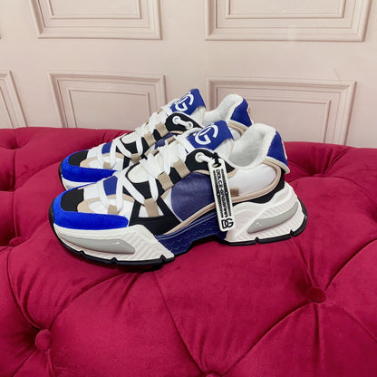 D*G 2026 Luxury Genuine Leather Casual Sneakers - Italian Designer Unisex Shoes