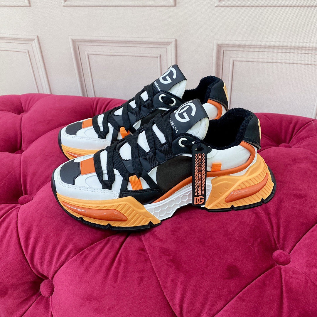 D*G 2026 Luxury Genuine Leather Casual Sneakers - Italian Designer Unisex Shoes