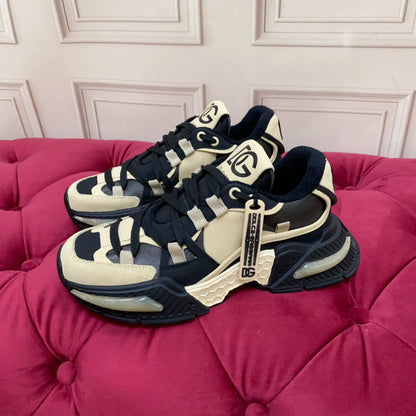D*G 2026 Luxury Genuine Leather Casual Sneakers - Italian Designer Unisex Shoes