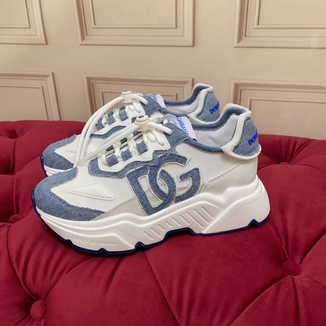 D*G 2026 Premium Leather Casual Sneakers - Designer Unisex Shoes in 5 Colors