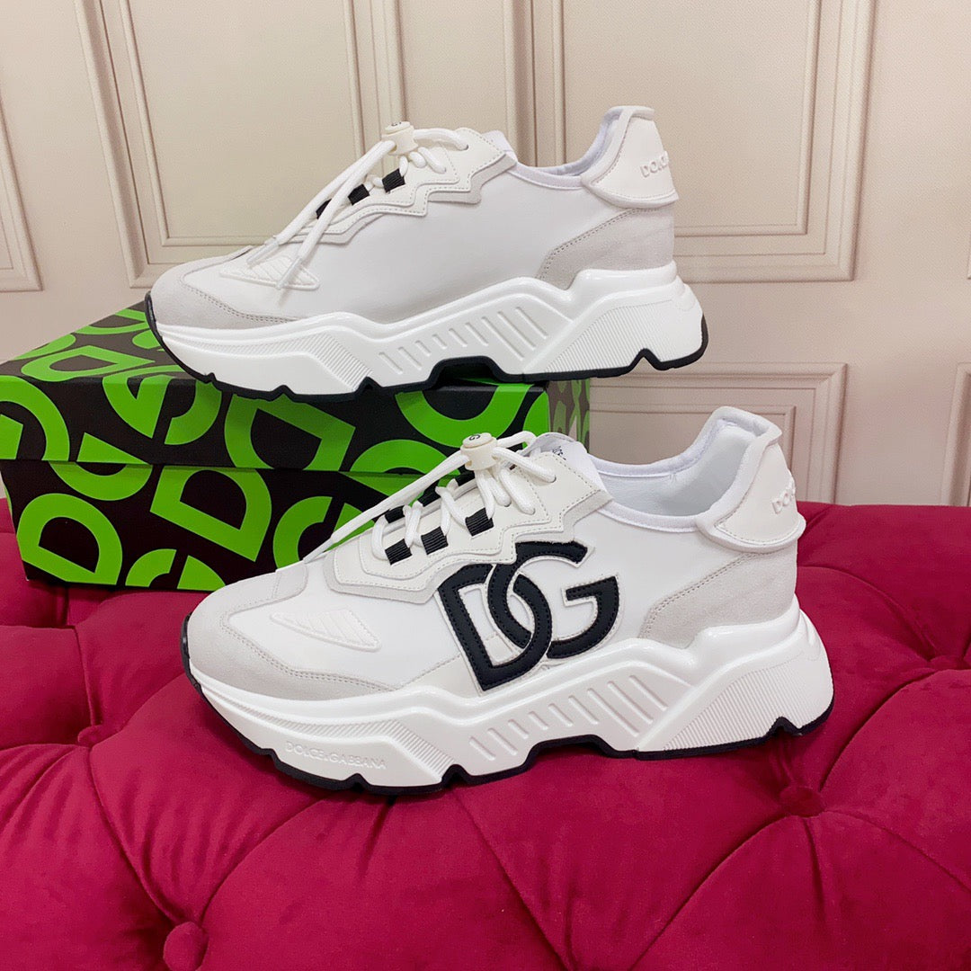D*G 2026 Premium Leather Casual Sneakers - Designer Unisex Shoes in 5 Colors