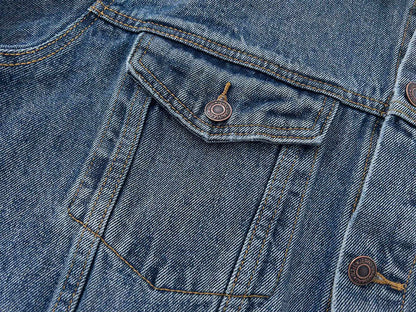 Gallery Dept. letter embroidered washed denim Jacket