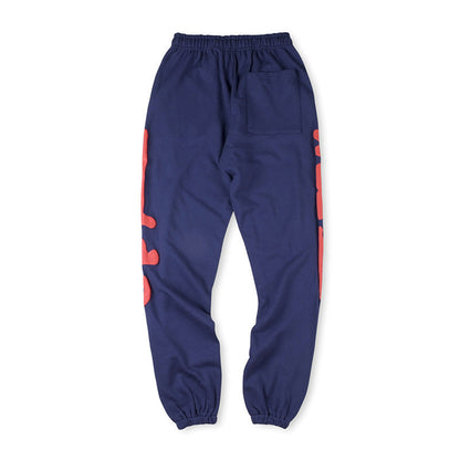 Sp5der Red Foam Printing Pant-Navy #8151