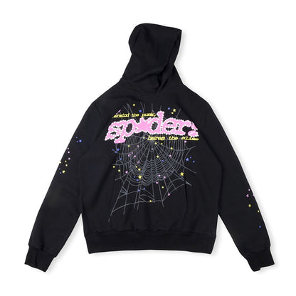 Sp5der Young Thug Punk Hoodie-Black #142