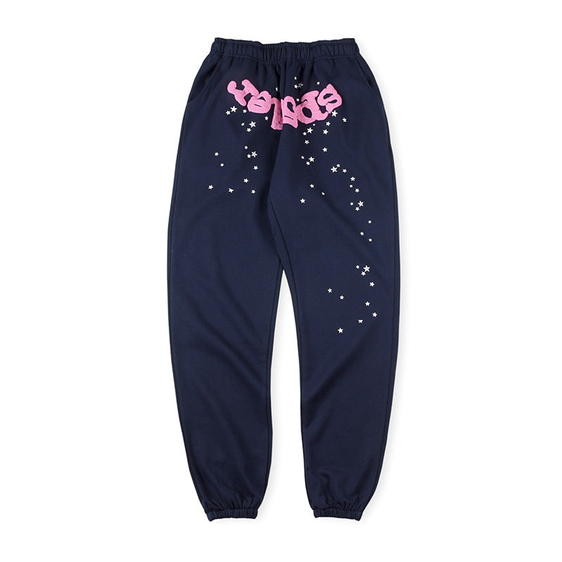 Sp5der Red Foam Printing Pant-Navy #8151