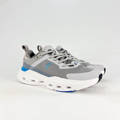 On Running Cloudmonster – Grey & Cobalt Blue Unisex Maximum Cushion Road Running Shoes