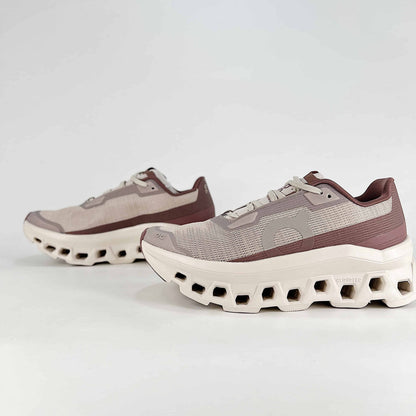 On Running Cloudmonster – Sand & Mocha Unisex Maximum Cushion Running Shoes