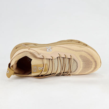 Loewe × On Cloudsolo – Unisex Lightweight Breathable Luxury Collaborative Running Shoes | Sand & Wheat